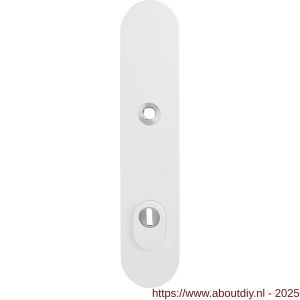 GPF Bouwbeslag ZwartWit GPF8840.62/92 veiligheids buitenschild gatdeel SKG*** 248x52x11 mm afgerond kerntrekbeveiliging PC92 massief wit - A21008578 - afbeelding 1