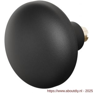 GPF Bouwbeslag ZwartWit 8849.61 S4 Paddenstoel knop 65 mm voor veiligheids schilden vast met bout M10 zwart - A21010494 - afbeelding 1