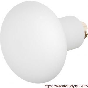 GPF Bouwbeslag ZwartWit 8851.62 S5 Paddenstoel knop 52 mm voor veiligheids schilden vast met wisselstift wit - A21010499 - afbeelding 1