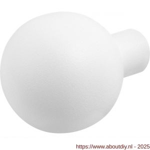 GPF Bouwbeslag ZwartWit 8854.62 S5 kogel knop 50 mm voor veiligheids schilden vast met wisselstift wit - A21008600 - afbeelding 1