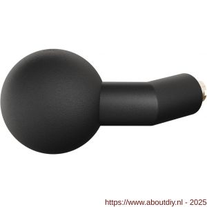 GPF Bouwbeslag ZwartWit 8859.61 S5 verkropte kogelknop 55x16 mm voor veiligheidsschilden vast met wisselstift zwart - A21008220 - afbeelding 1