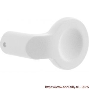 GPF Bouwbeslag ZwartWit 8875.62 S1 designknop verkropt draaibaar met krukstift wit - A21008645 - afbeelding 1