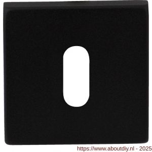 GPF Bouwbeslag ZwartWit 8901.02 sleutelrozet vierkant 50x50x8 mm zwart - A21003743 - afbeelding 1