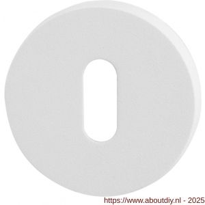 GPF Bouwbeslag ZwartWit 8901.40 sleutelrozet rond 50x8 mm wit - A21003742 - afbeelding 1