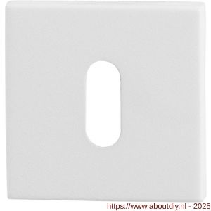 GPF Bouwbeslag ZwartWit 8901.42 sleutelrozet vierkant 50x50x8 mm wit - A21003741 - afbeelding 1