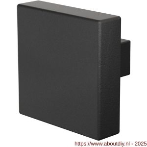 GPF Bouwbeslag ZwartWit 8950.61 S3 vierkante knop 60x60x16 mm vast met metaalschroef M10 zwart - A21010489 - afbeelding 1