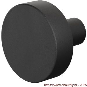 GPF Bouwbeslag ZwartWit 8952.61 S1 vlakke knop 52x16 mm draaibaar met krukstift zwart - A21008073 - afbeelding 1