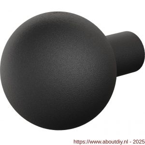 GPF Bouwbeslag ZwartWit 8954.61 S1 kogelknop 50 mm draaibaar met krukstift zwart - A21008075 - afbeelding 1