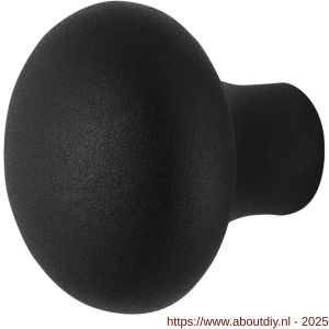 GPF Bouwbeslag ZwartWit 8959.61 S3 Paddenstoel knop 52 mm vast met metaalschroef M10 zwart - A21011038 - afbeelding 1