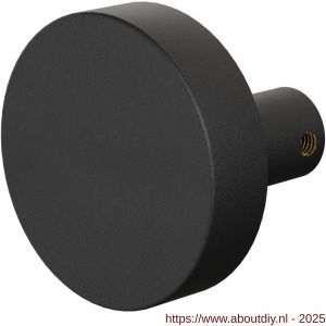 GPF Bouwbeslag ZwartWit 8965.61 S1 excentrische knop 60x16 mm draaibaar met krukstift zwart - A21008665 - afbeelding 1
