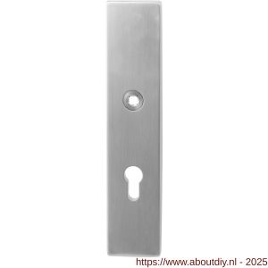 GPF Bouwbeslag RVS 9012.72 veiligheids buitenschild SKG*** 248x52x11 mm rechthoekig PC72 RVS geborsteld - A21004822 - afbeelding 1