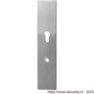 GPF Bouwbeslag RVS 9052.72 veiligheids buitenschild Comfort SKG*** 248x52x11 mm rechthoekig PC72 RVS geborsteld - A21004820 - afbeelding 1