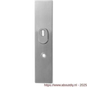 GPF Bouwbeslag RVS GPF9058.72 veiligheids buitenschild gatdeel Comfort SKG*** kerntrekbeveiliging 248x52x11 mm rechthoekig PC72 RVS geborsteld - A21006569 - afbeelding 1