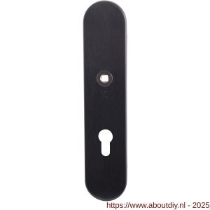 GPF Bouwbeslag PVD 9102.55P1 veiligheids binnenschild SKG*** 248x52x8 mm afgerond PC55 PVD antraciet - A21005928 - afbeelding 1