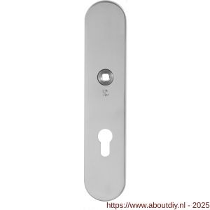 GPF Bouwbeslag RVS 9102.72/49 veiligheids binnenschild SKG*** 248x52x8 mm afgerond PC72 RVS gepolijst - A21007801 - afbeelding 1