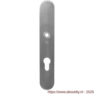 GPF Bouwbeslag RVS 9103.55 veiligheids binnenschild SKG*** 248x40x8 mm afgerond PC55 RVS geborsteld - A21004837 - afbeelding 1