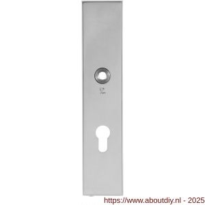 GPF Bouwbeslag RVS 9112.72/49 veiligheids binnenschild SKG*** 248x52x8 mm rechthoekig PC72 RVS gepolijst - A21007802 - afbeelding 1
