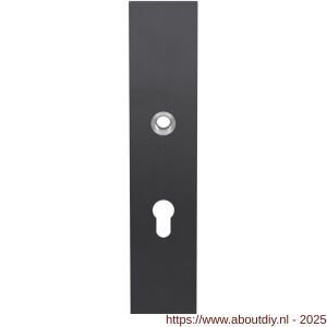 GPF Bouwbeslag PVD 9112.92P1 veiligheids binnenschild SKG*** 248x52x8 mm rechthoekig PC92 PVD antraciet - A21004788 - afbeelding 1