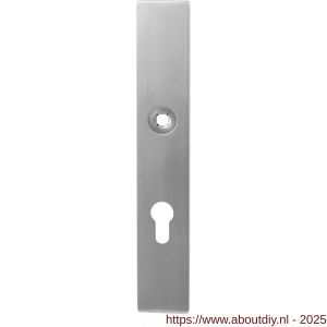 GPF Bouwbeslag RVS 9113.72 veiligheids binnenschild SKG*** 248x40x8 mm rechthoekig PC72 RVS geborsteld - A21004844 - afbeelding 1