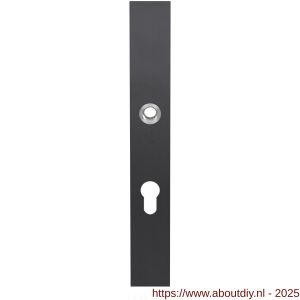GPF Bouwbeslag PVD 9138.72P1 veiligheids binnenschild smal SKG*** 257x35x8 mm rechthoekig PC72 PVD antraciet - A21005935 - afbeelding 1