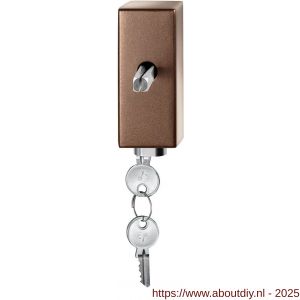 GPF Bouwbeslag Anastasius GPF9252.A2.0040 draaikiepmechanisme afsluitbaar SKG*** rechthoekig 83x34x31 mm met stift binnenzijde 40 mm Bronze blend - A21011451 - afbeelding 1