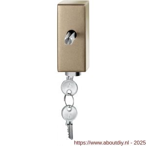 GPF Bouwbeslag Anastasius GPF9252.A4.0032 draaikiepmechanisme afsluitbaar SKG*** rechthoekig 83x34x31 mm met stift binnenzijde 32 mm Champagne blend - A21011454 - afbeelding 1