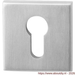 GPF Bouwbeslag RVS GPF9387.09 Inside veiligheidsbinnenrozet vierkant 54 mm SKG*** RVS geborsteld - A21012892 - afbeelding 1