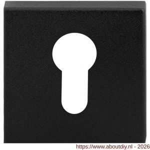 GPF Bouwbeslag ZwartWit GPF9387.61 Inside veiligheidsbinnenrozet vierkant 54 mm SKG*** zwart - A21012902 - afbeelding 1
