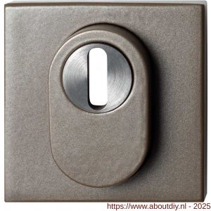 GPF Bouwbeslag Anastasius GPF9387.A3 Outside vierkant veiligheids buitenrozet 54x54x12,5 mm SKG*** kerntrekbeveiliging Mocca blend - A21011472 - afbeelding 1