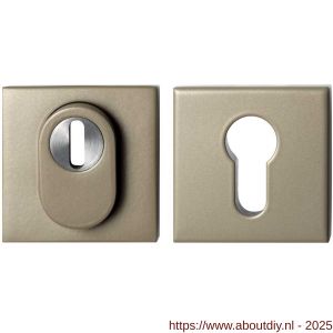 GPF Bouwbeslag Anastasius GPF9387.A4 Set vierkant veiligheidsrozet 54x54x10 mm SKG*** kerntrekbeveiliging Champagne blend - A21011475 - afbeelding 1
