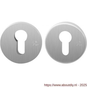 GPF Bouwbeslag RVS 9391.09 set GPF9391.09 veiligheidsrozet rond 54 mm SKG*** RVS geborsteld - A21012944 - afbeelding 1