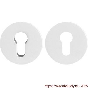 GPF Bouwbeslag ZwartWit GPF9391.62 Set veiligheidsrozet rond 54 mm SKG*** wit - A21012956 - afbeelding 1
