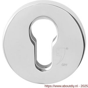 GPF Bouwbeslag RVS GPF9392.49 Inside veiligheidsbinnenrozet rond 54 mm SKG*** RVS gepolijst - A21012985 - afbeelding 1