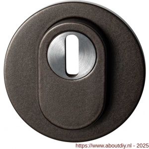 GPF Bouwbeslag Anastasius GPF9392.A1 Outside rond veiligheids buitenrozet 54x12,5 mm SKG*** kerntrekbeveiliging Dark blend - A21011476 - afbeelding 1