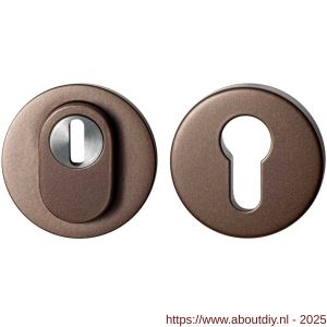 GPF Bouwbeslag Anastasius GPF9392.A2 Set rond veiligheidsrozet 54 mm SKG*** kerntrekbeveiliging Bronze blend - A21011479 - afbeelding 1