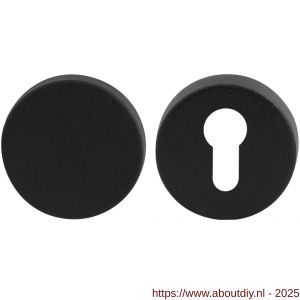 GPF Bouwbeslag ZwartWit GPF9393.61 Set veiligheidsrozet rond 54 mm SKG*** buiten blind zwart - A21012954 - afbeelding 1