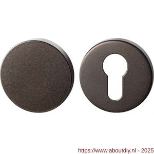 GPF Bouwbeslag Anastasius GPF9393.A1 Set veiligheidsrozet rond 54x10 mm SKG*** buiten blind Dark blend - A21012971 - afbeelding 1