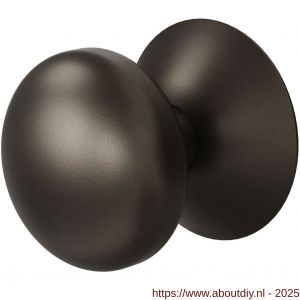 GPF Bouwbeslag Anastasius 9829.A1 Paddenstoel voordeurknop 65 mm op rozet 70 mm Dark blend - A21010502 - afbeelding 1