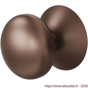 GPF Bouwbeslag Anastasius 9829.A2 Paddenstoel voordeurknop 65 mm op rozet 70 mm Bronze blend - A21010504 - afbeelding 1