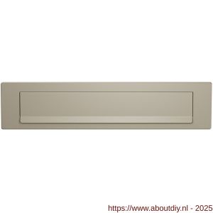 GPF Bouwbeslag Anastasius 9830.A4 briefplaat 340x77 mm met valklep 280x45 mm Champagne blend - A21009003 - afbeelding 1