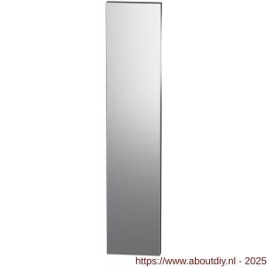 GPF Bouwbeslag RVS 9847.09 veiligheids buitenschild SKG*** 248x52x11 mm rechthoekig geheel blind RVS geborsteld - A21005992 - afbeelding 1