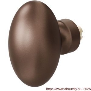 GPF Bouwbeslag Anastasius 9851.A2 S5 Ei-knop 62 mm voor veiligheids schilden vast met wisselstift Bronze blend - A21013361 - afbeelding 1