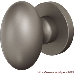 GPF Bouwbeslag Anastasius 9851.A3-00 S5 GPF9851.A3-00 Ei-knop S5 62 mm met wisselstift op rond rozet Mocca blend - A21016586 - afbeelding 1