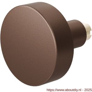 GPF Bouwbeslag Anastasius 9852.A2 S5 vlakke knop 52x16 mm voor veiligheids schilden vast met wisselstift Bronze blend - A21012182 - afbeelding 1