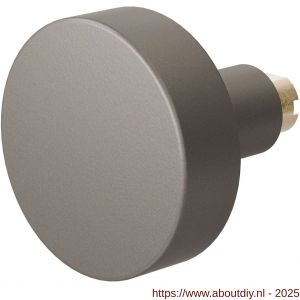 GPF Bouwbeslag Anastasius 9852.A3 S5 vlakke knop 52x16 mm voor veiligheids schilden vast met wisselstift Mocca blend - A21012183 - afbeelding 1