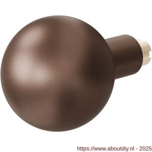 GPF Bouwbeslag Anastasius 9854.A2 S5 kogel knop 50 mm voor veiligheidsschilden vast met wisselstift Bronze blend - A21012190 - afbeelding 1