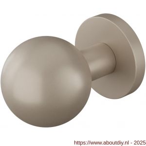 GPF Bouwbeslag Anastasius 9854.A3-00 S5 GPF9854.A3-00 kogelknop S5 50 mm met wisselstift op rond rozet Mocca blend - A21016590 - afbeelding 1