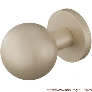 GPF Bouwbeslag Anastasius 9854.A4-00 S5 GPF9854.A4-00 kogelknop S5 50 mm met wisselstift op rond rozet Champagne blend - A21016485 - afbeelding 1