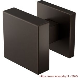 GPF Bouwbeslag Anastasius 9856.A1-02 S5 GPF9856.A1-02 vierkante knop S5 53x53x16 mm met wisselstift op vierkant rozet Dark blend - A21016487 - afbeelding 1