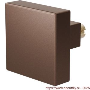 GPF Bouwbeslag Anastasius 9856.A2 S5 vierkante knop 53x53x16 mm voor veiligheids schilden vast met wisselstift Bronze blend - A21012194 - afbeelding 1